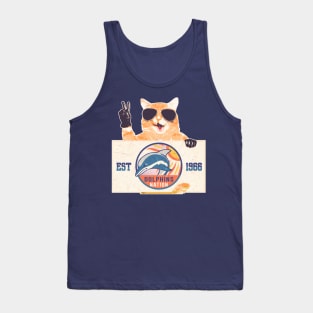 Cat and Dolphins Nation Tank Top